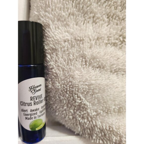 Uplifting Citrus Aromatherapy Roller: Energizing Essential Oil Blend, Handmade i - Picture 2 of 10
